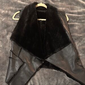 Blank NYC Black Leather Vest